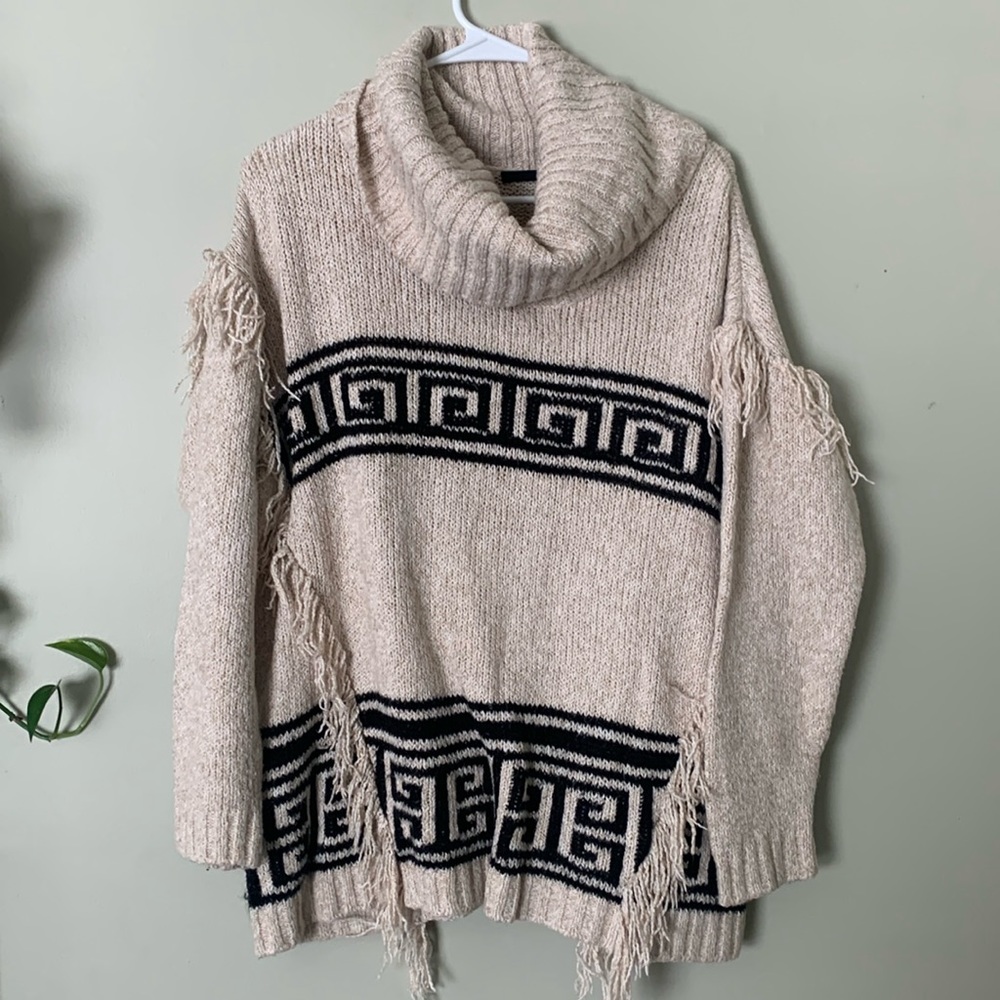 Beautiful Western Turtle Neck Sweater